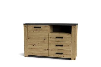 Комод FOLLOW 872 Дуб артисан/матера серый GF Furniture - 1