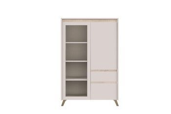 Витрина низкая Лаундж REG1W1D1S1K кашемир/дуб сонома BRW Украина BRW Украина - 1