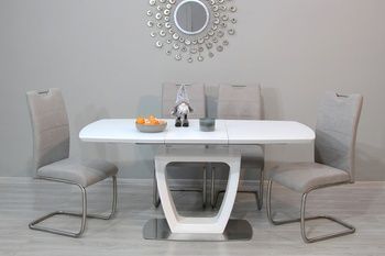 Стол Arizona T7066 (Аризона) 120 Super white satin PREMIUM - 1