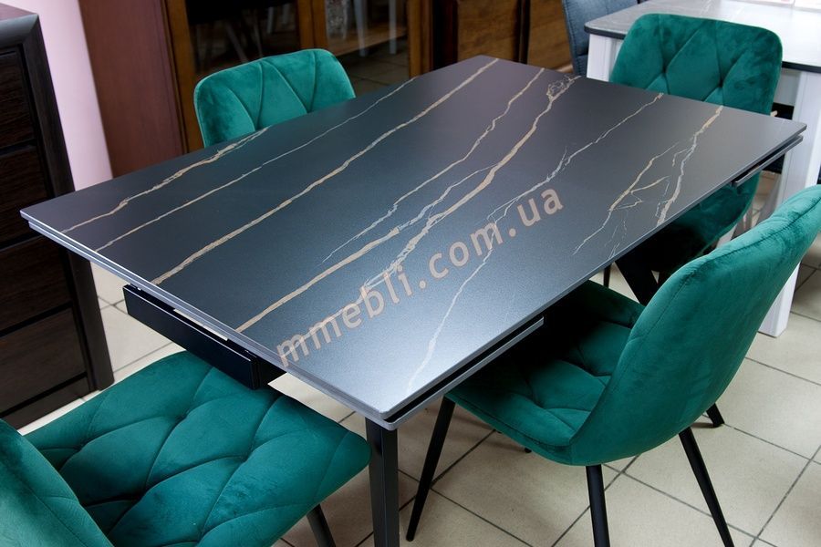 Стол обеденный Тори 120 Prestol керамика черный мат Prestol - 3