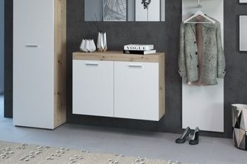 Тумба навесная для прихожей Road RD2 Дуб артисан/белый GF Furniture - 1