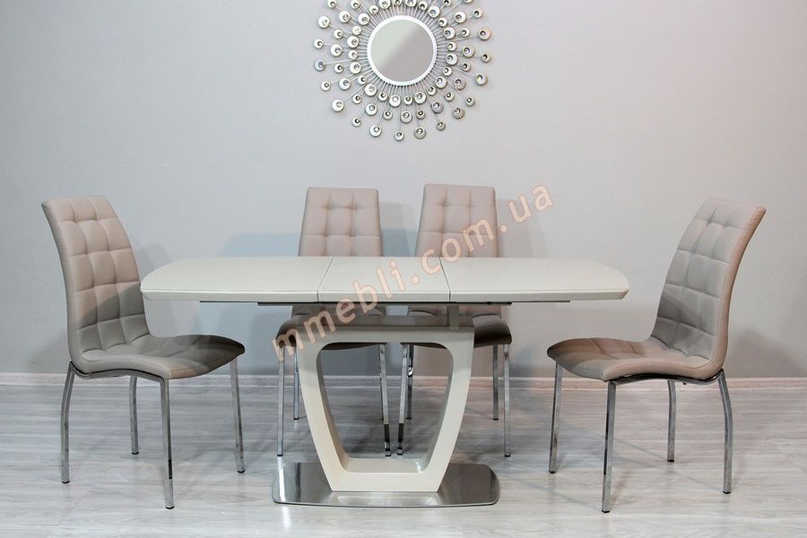 Стол Arizona T7066 (Аризона) 120 Beige satin PREMIUM - 2