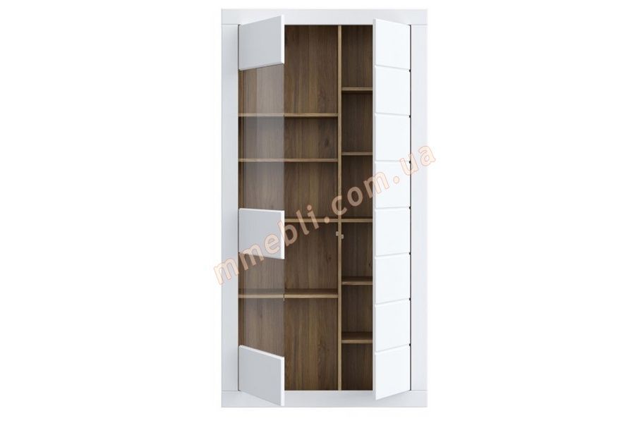 Витрина 2d LEFKADAS LFKV721R Forte Белый мат/Дуб Маувелла Forte - 2