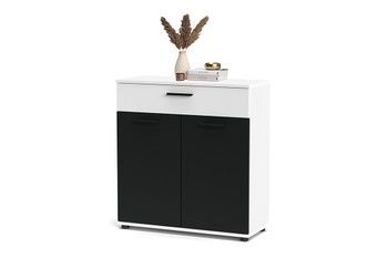 Комод Berno BE2 (Берно) белый/черный GF Furniture - 1