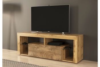 Тумба ТВ Hugo 140 дуб вотан LED