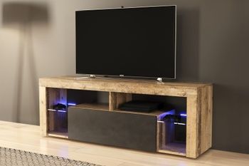 Тумба ТВ Hugo 140 олд стайл светлый/матера LED GF Furniture - 1