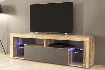 Тумба ТВ Hugo 160 олд стайл светлый/матера LED GF Furniture - 1