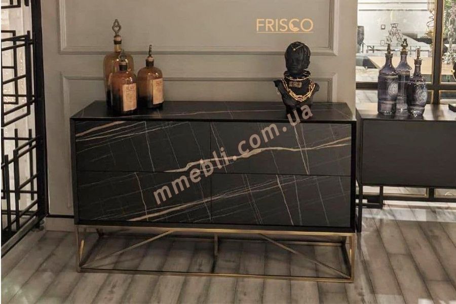 Комод Батерфляй Frisco черный глянец HPL FRISCO - 2
