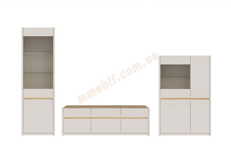 Витрина OAK SQUERE OSQV421B Forte бежевый мат/дуб Маувелла Forte - 5
