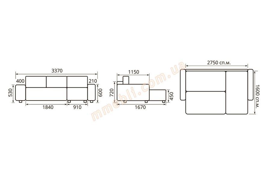Диван Барселона pocket spring угловой Бис-М Nota - 4