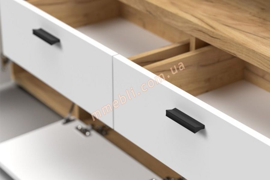 Тумба ТВ Dunk DK180 дуб крафт золотий/білий