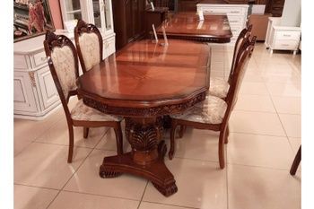 Стол обеденный деревянный DM-P66 2,5м F Daming в классическом стиле. Daming - 1