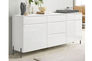 Комод с фрезерованными ручками Flex 150см 5Я.2Д МДФ фасады Бета Комфорт меблі - 1