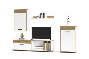 Стенка Sani белый/дуб артисан GF Furniture - 1