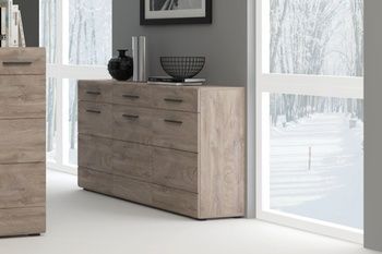Комод Bianko BI 8 (Б'янко) дуб ендгрейн GF Furniture - 1