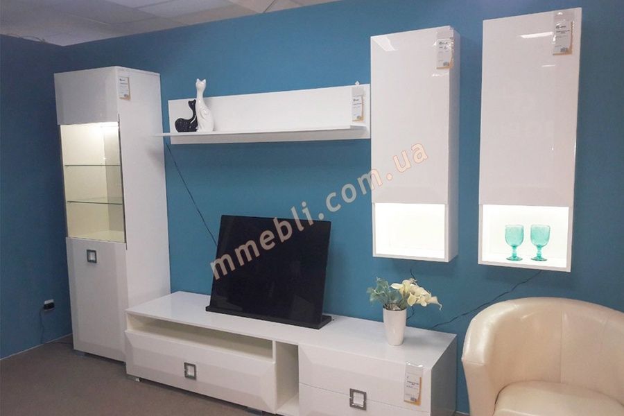 Гостиная Karat White Gloss Аква Родос (РАСПРОДАЖА) Aqua Rodos - 23