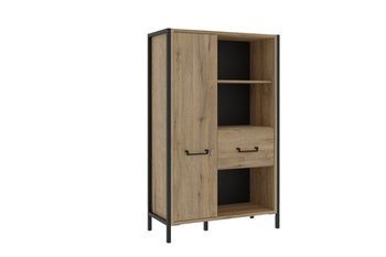 Стелаж ORIENTAL TREE HUDR422R Forte дуб бартекс/чорний Forte - 1