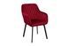 Кресло Tomas (Томас) Bjorn опора PR белая велюр красный - 1