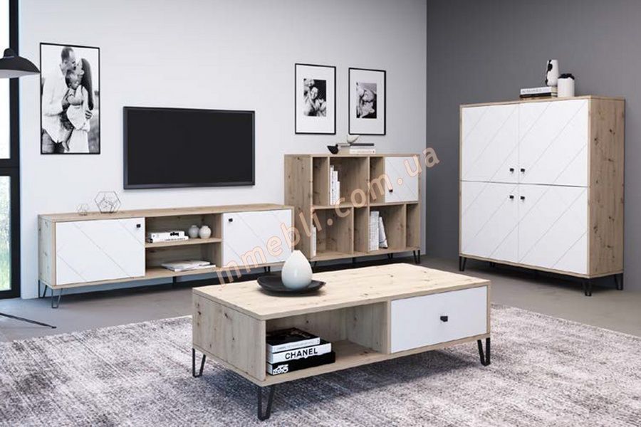 Пенал Bollo BO9 дуб артисан/белый матовый GF Furniture - 2