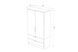 Шкаф низкий Halvor HV822 2-дв. GF белый платиновый - 3