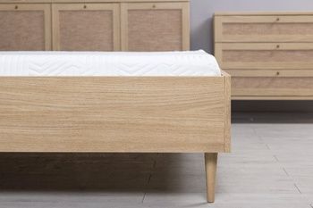 Кровать 140 CALASETTA CQSL1144 Forte Дуб элегант/Техноротанг Forte - 1