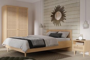 Кровать 160 CALASETTA CQSL1164 Forte Дуб элегант/Техноротанг Forte - 1