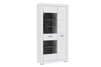 Витрина 2-дв. SNOW SNWV821RB белый мат Forte - 1