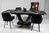 Стол обеденный ЛУАРА 160см Aqua Rodos Laminam Naturali Noir Desir Aqua Rodos - 1