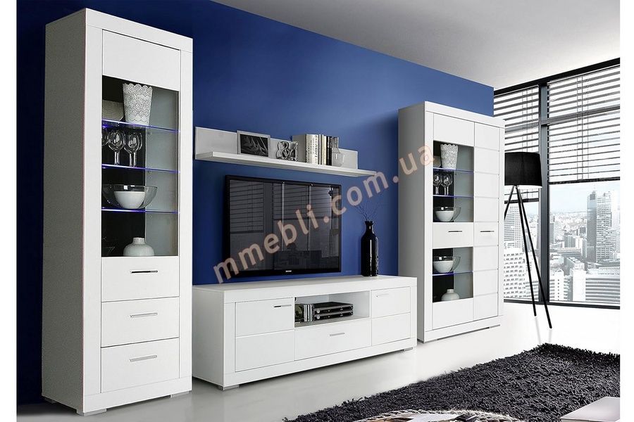 Витрина 2-дв. SNOW SNWV821RB белый мат Forte - 3