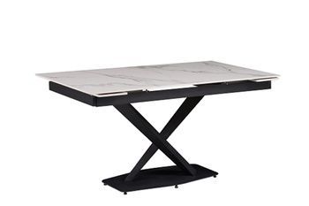 Стол Sunrise 140см DT-2305T керамика белый глянец PREMIUM - 1