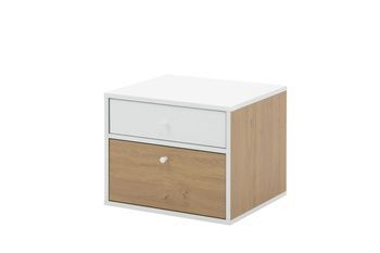 Тумба прикроватная Fumo FM8 GF Дуб каменный/белый GF Furniture - 1