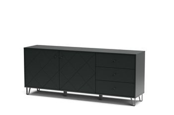 Комод широкий Bollo BO6 183см черный GF Furniture - 1