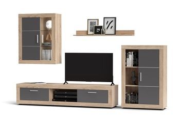 Стенка Fiordo Дуб Сонома LED GF Furniture - 1