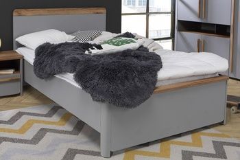 Кровать SURFINIO SFNL1121 серый мат дуб Forte - 1