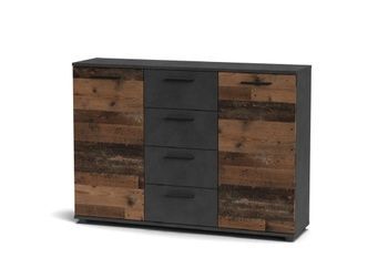 Комод Berno BE4 (Берно) Матера/олд стайл темный GF Furniture - 1
