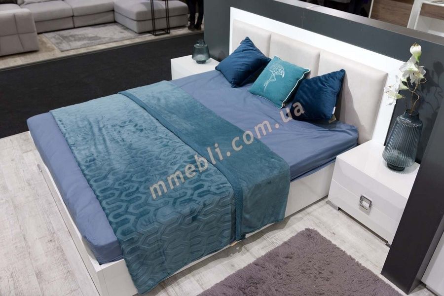 Кровать Karat White Gloss 160 (Карат) с подъемным механизмом Aqua Rodos - 6