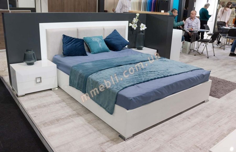 Кровать Karat White Gloss 180 (Карат) с подъемным механизмом Aqua Rodos - 2