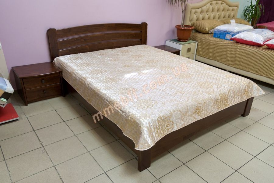 Кровать Венеция люкс каштан 160 (щит) Эстелла - 10