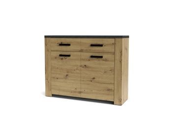 Комод FOLLOW FW867 Дуб артисан/матера сірий GF Furniture - 1